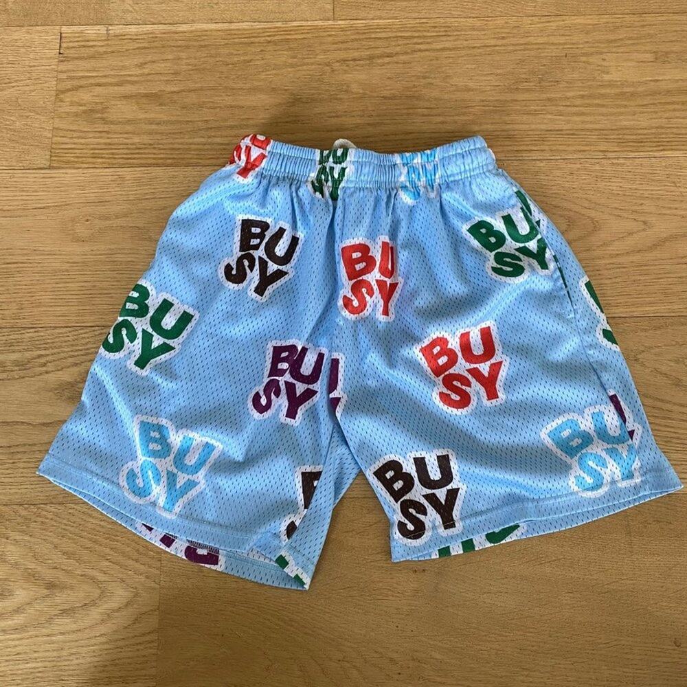 Sorry Im Busy - Fun Shorts in Blue